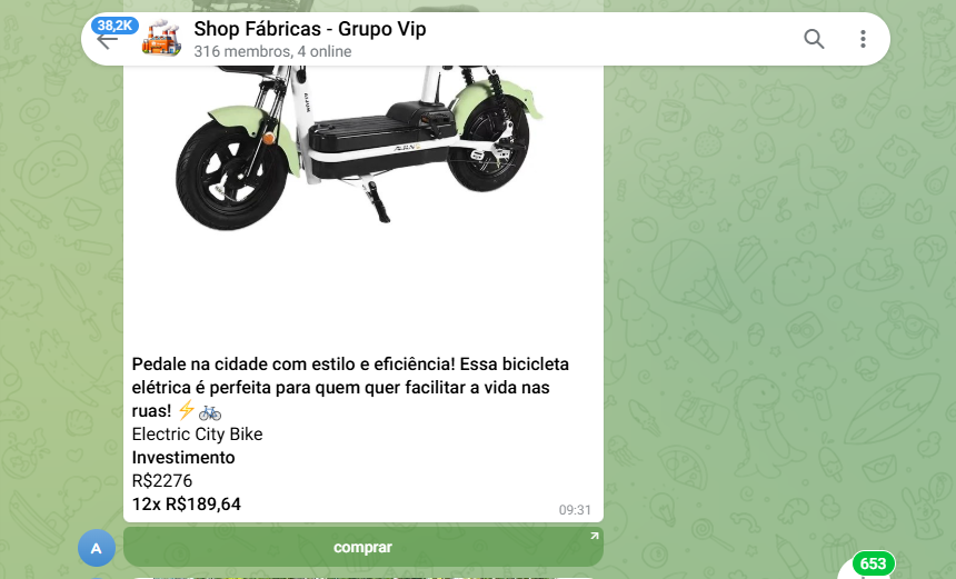 Produtos e Envios